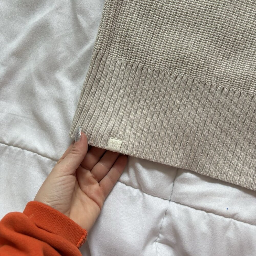 Lululemon Womens Long Sleeve Open Front Cardigan Sweater Tan Womens Size M/L - Picture 9 of 9